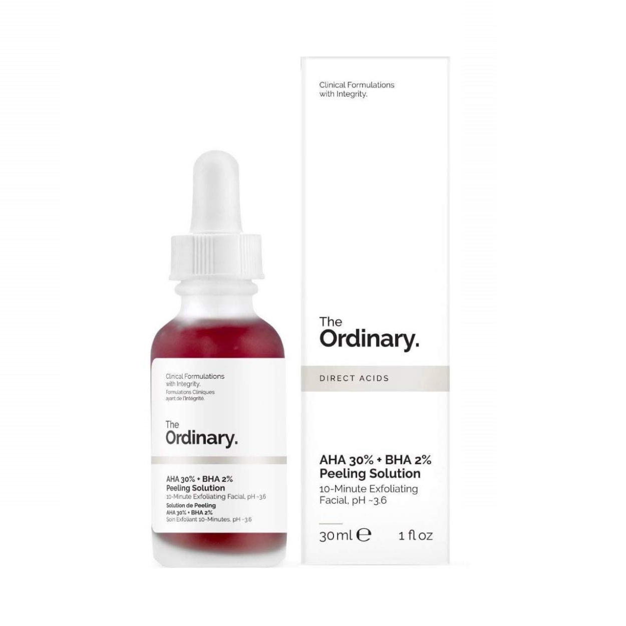 سرم لایه بردار پیلینگ سلوشن AHA و BHA اوردینری حجم 30 میل